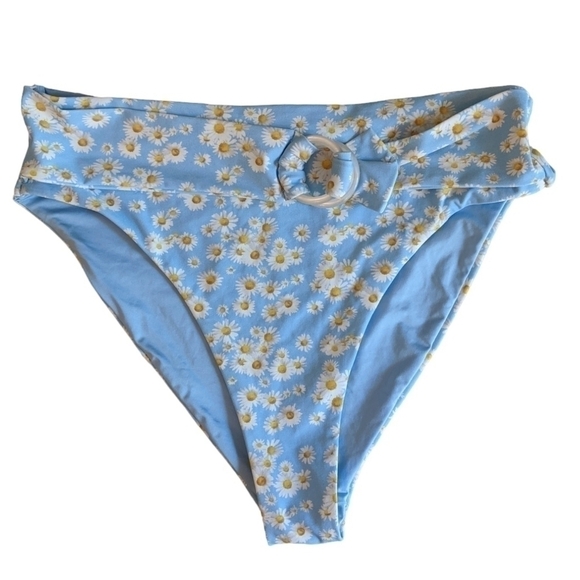 Onia Other - ONIA Anais Blue Daisy Bikini Bottoms High Rise Swim